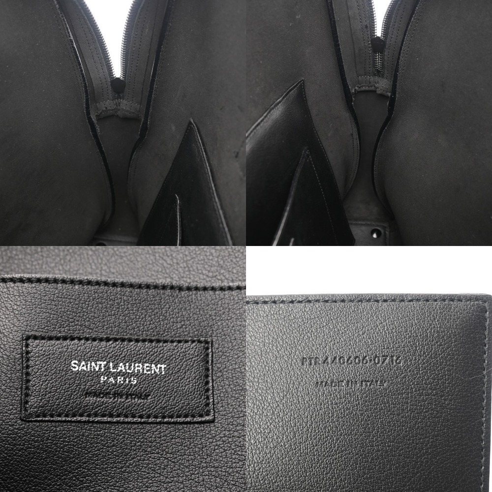 SAINT LAURENT black leather briefcase - Picture 9 of 10